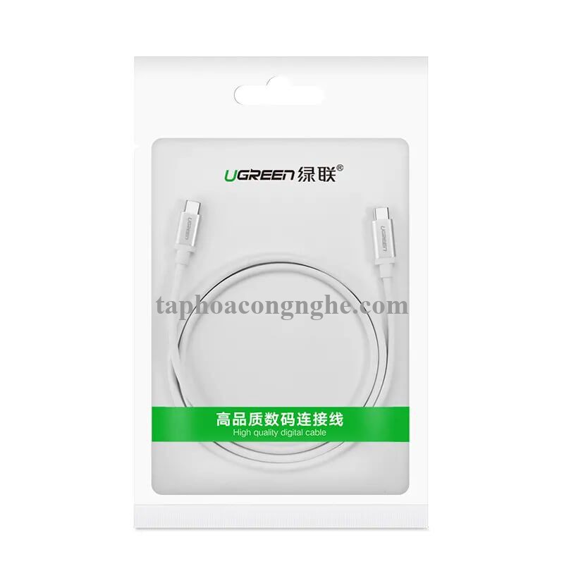 Ugreen 10680 0.5M màu bạc Cáp TypeC (3.1) Data cao cấp US161 30010680